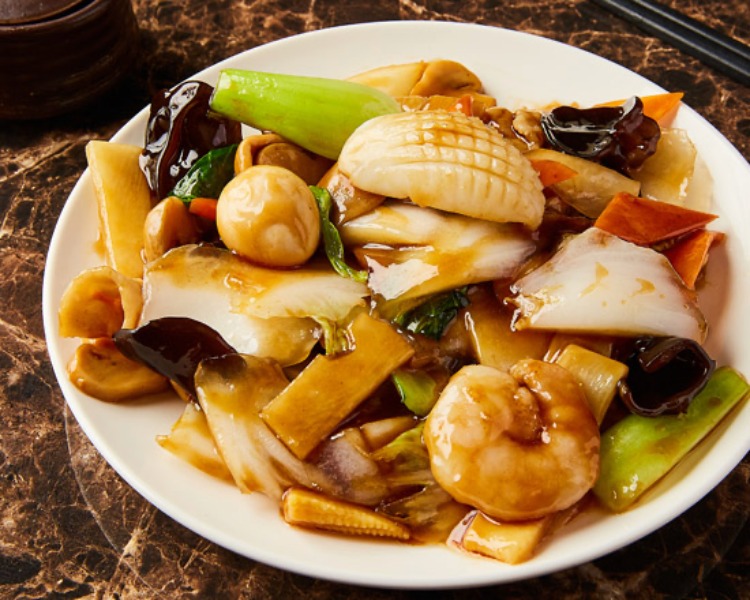海鮮と野菜の炒め